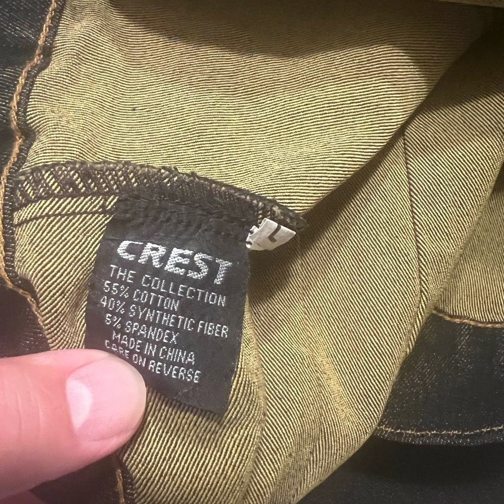 Y2K Crest Black Jean Jacket Classic Denim Style (D4) - Picture 11 of 12